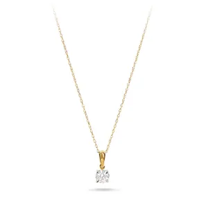 1/2ct Laboratory Grown Diamond Solitaire Necklace in 9ct Yellow Gold