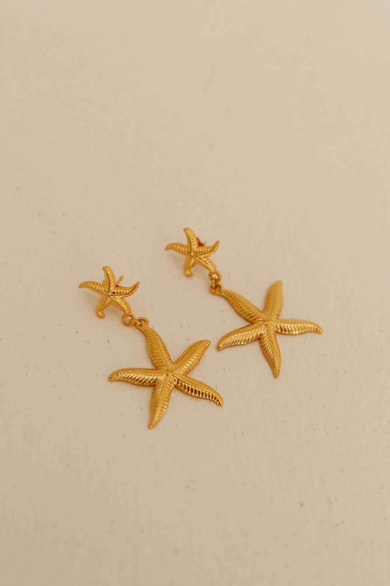 18K Gold Plated Starfish Magic Earrings Gold