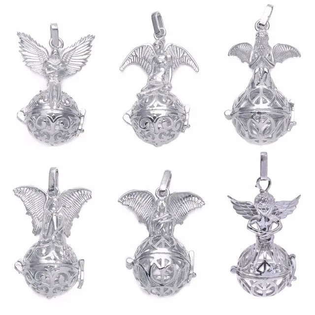 1pc Fit 16mm Ball Hollow Necklace Pendants Virgin