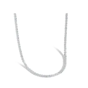 45cm (18") 1.7mm Width White Twisted Rope Chain Necklace