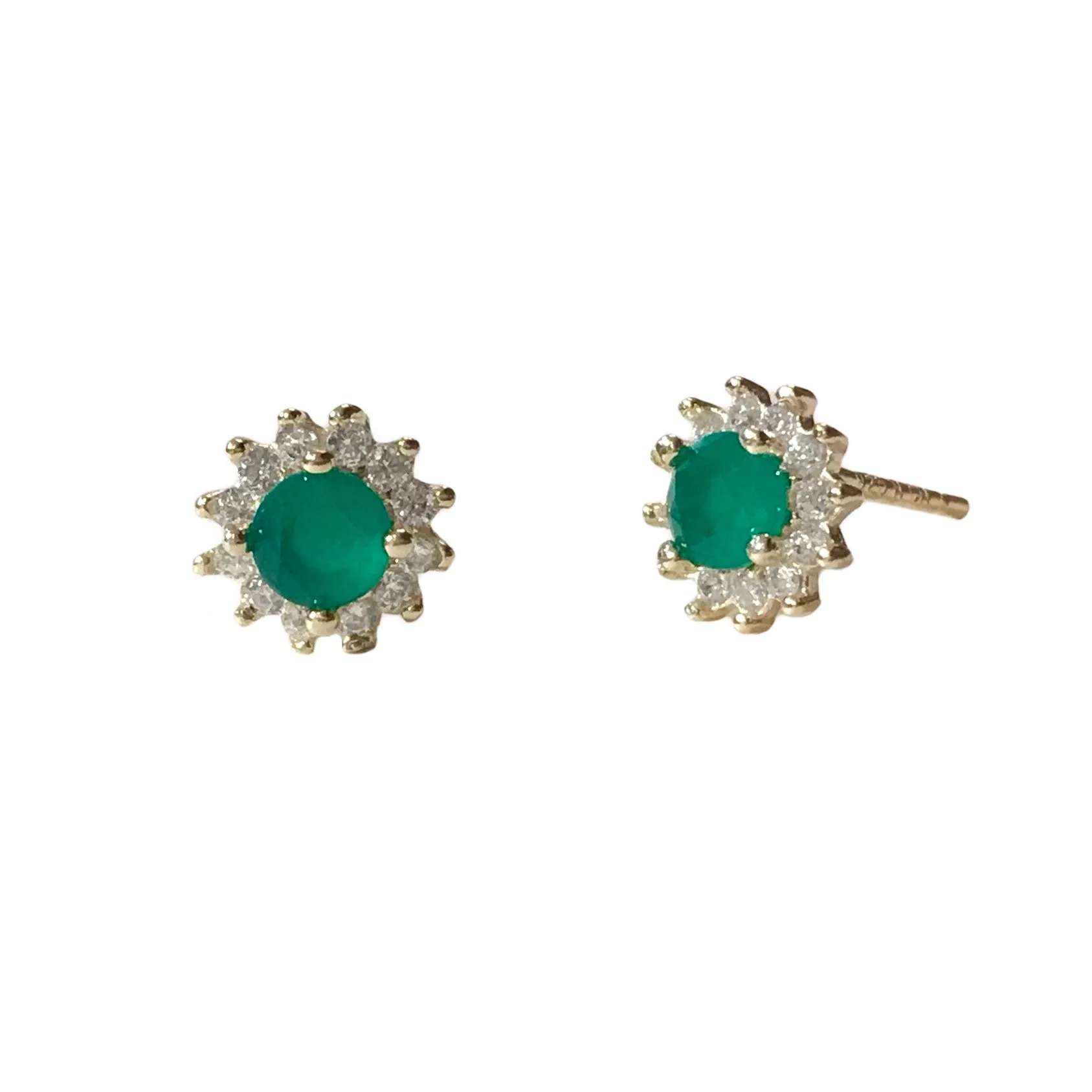 Adriene Petite Round Birthstone Studs