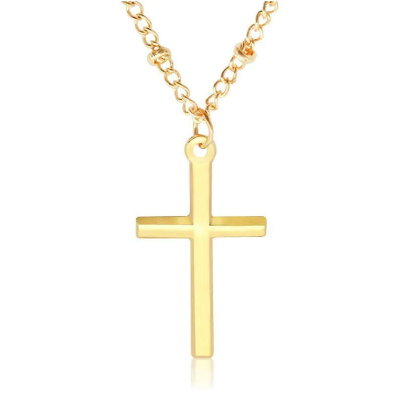 Amulet Pendant Egyptian Ankh Crucifix Necklaces Pendants Stainless Steel Symbol of Life Cross Necklaces Jewelry Gifts Chains