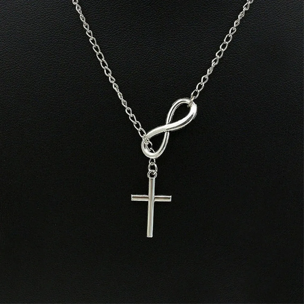 Amulet Pendant Egyptian Ankh Crucifix Necklaces Pendants Stainless Steel Symbol of Life Cross Necklaces Jewelry Gifts Chains