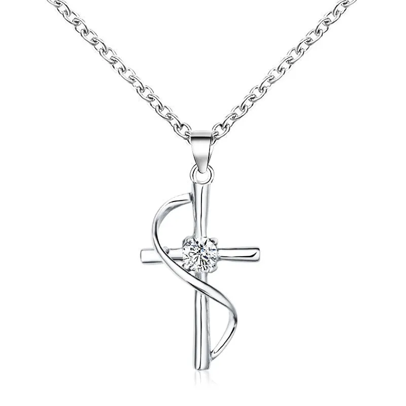 Amulet Pendant Egyptian Ankh Crucifix Necklaces Pendants Stainless Steel Symbol of Life Cross Necklaces Jewelry Gifts Chains