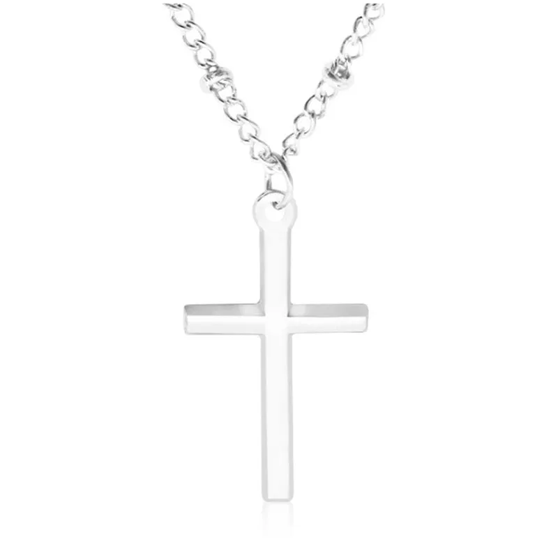 Amulet Pendant Egyptian Ankh Crucifix Necklaces Pendants Stainless Steel Symbol of Life Cross Necklaces Jewelry Gifts Chains