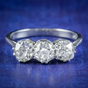 Antique Edwardian Diamond Trilogy Ring 2.10ct Of Diamond Circa 1905