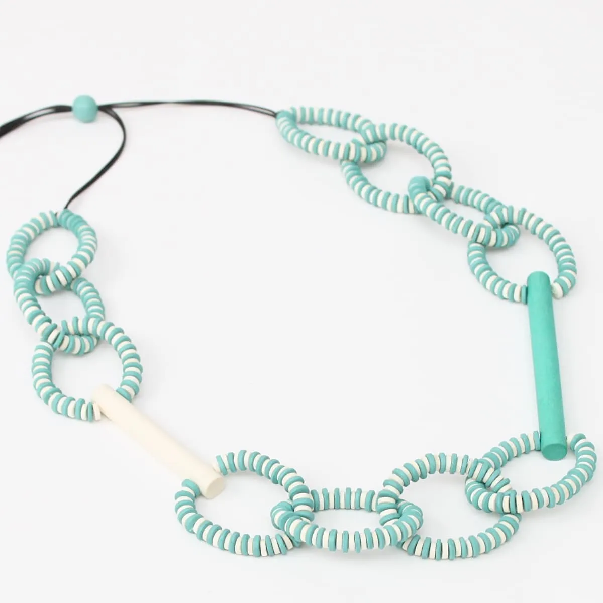 Aqua & Ivory Melissa Necklace