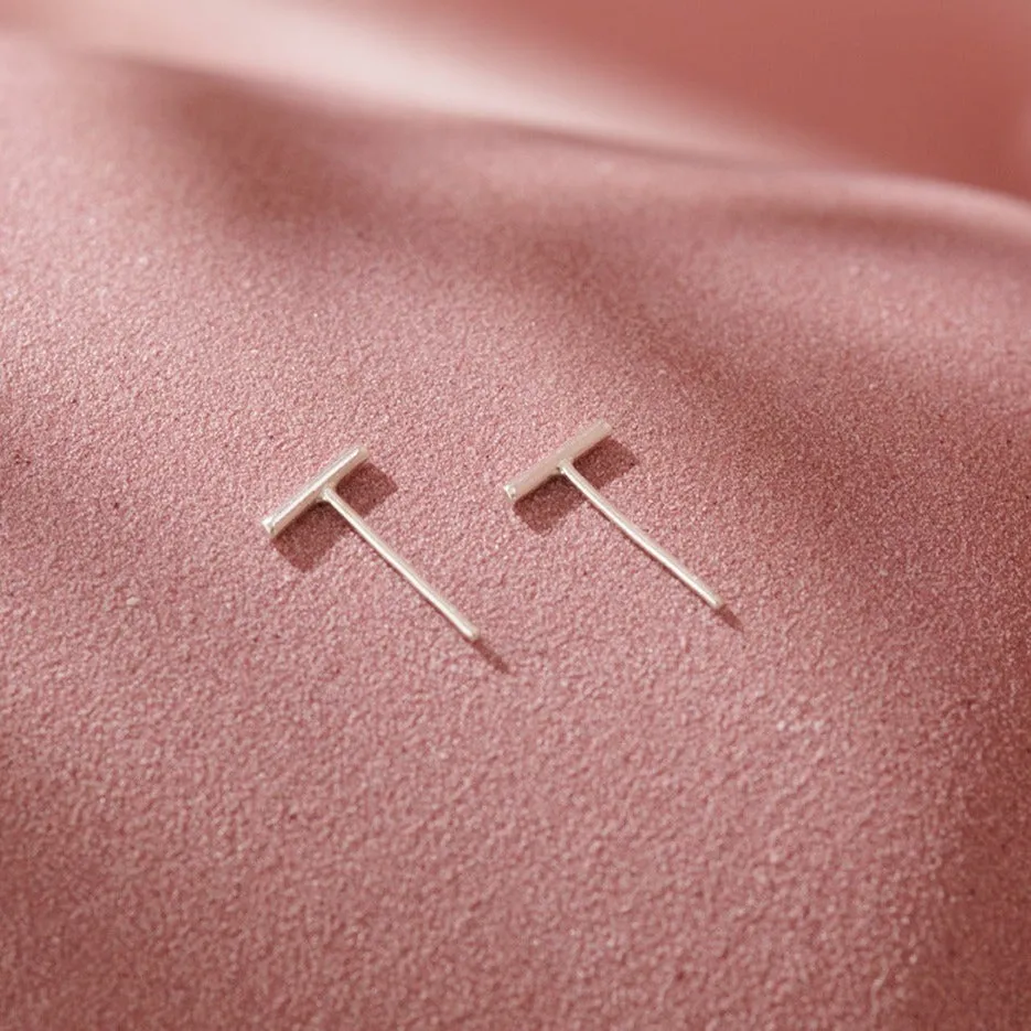 Bar Stud Earrings