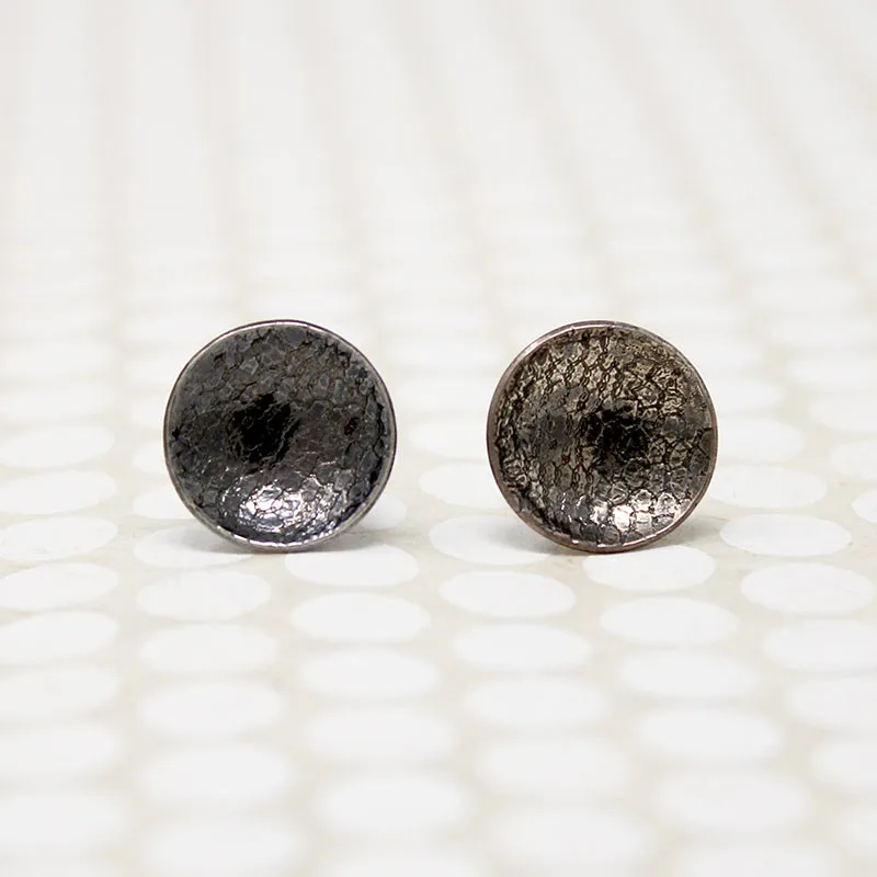 Black Lace Sterling Silver Studs from Allie B.