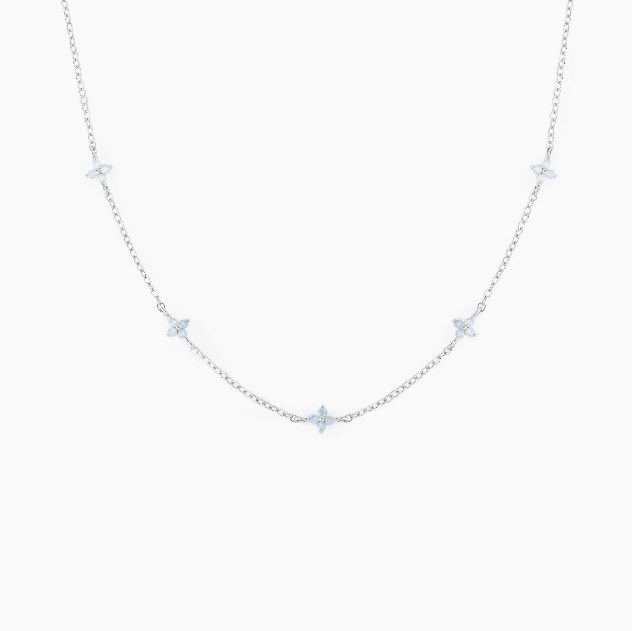 Blue Blossom Love Necklace