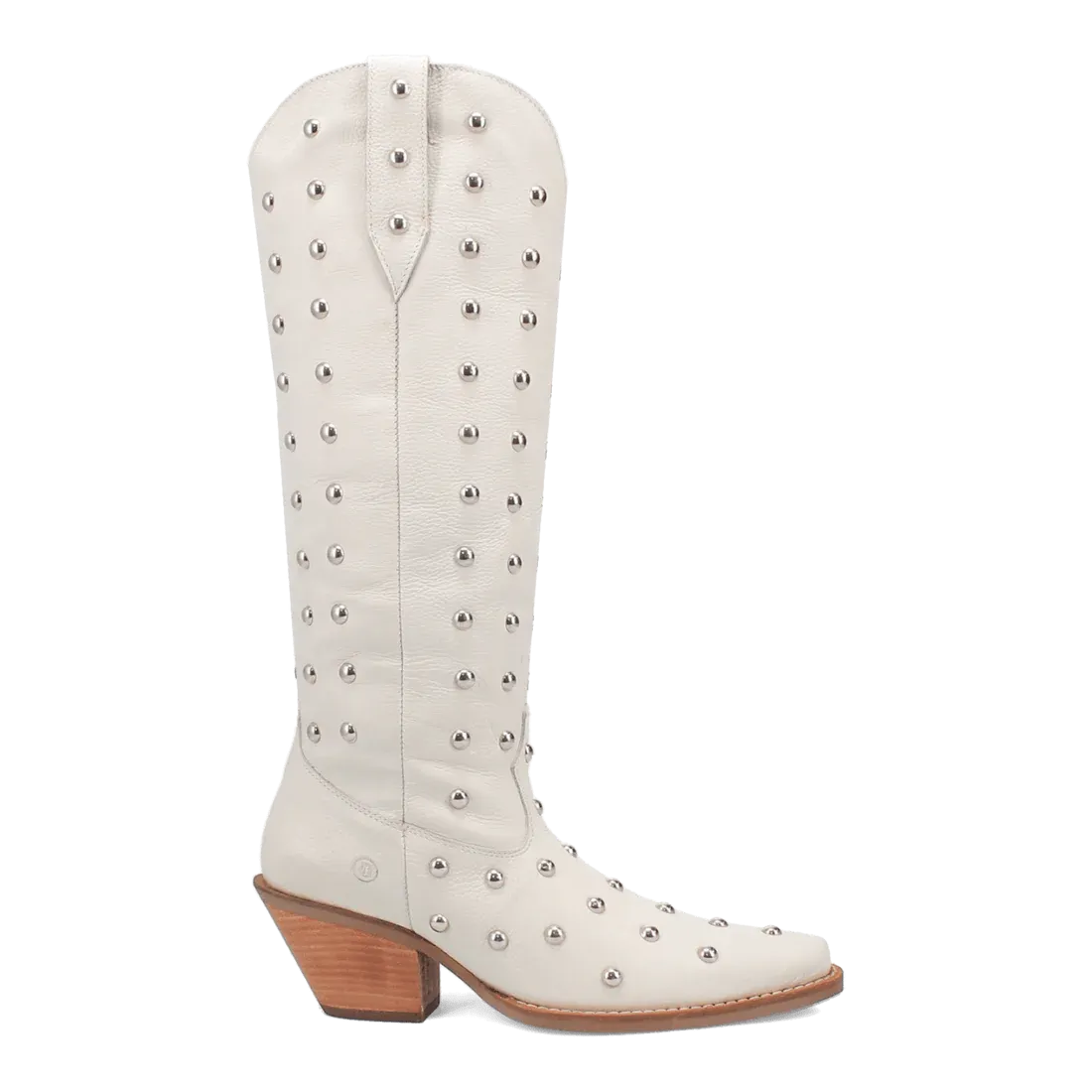 Broadway Bunny White Leather Boot by Dingo