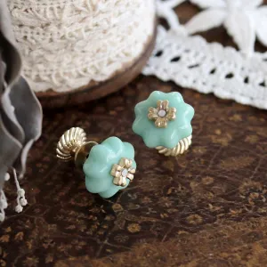 Cabinet Knob Stud Earrings