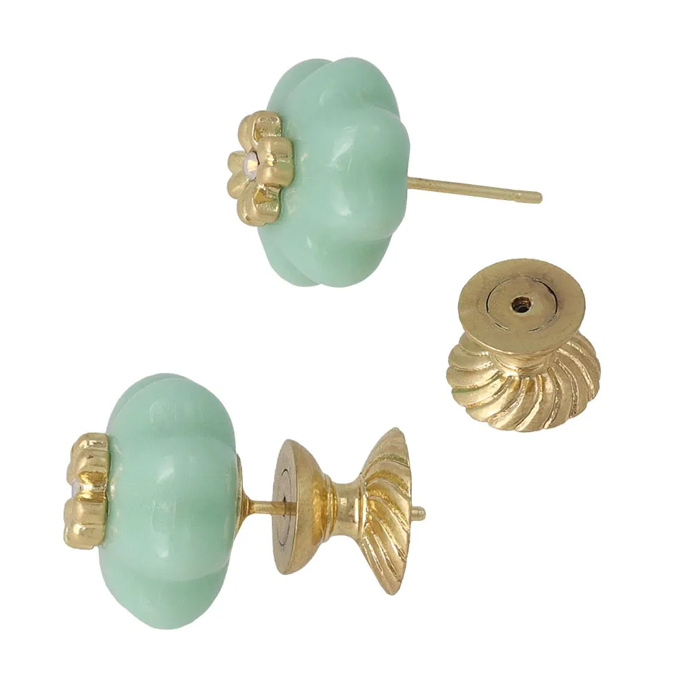 Cabinet Knob Stud Earrings