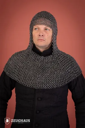 Chainmail Hood Roundring Riveted 10mm Aluminium