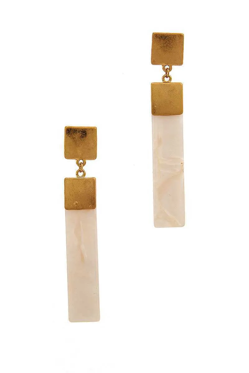 Chic Rectangle Drop Earring