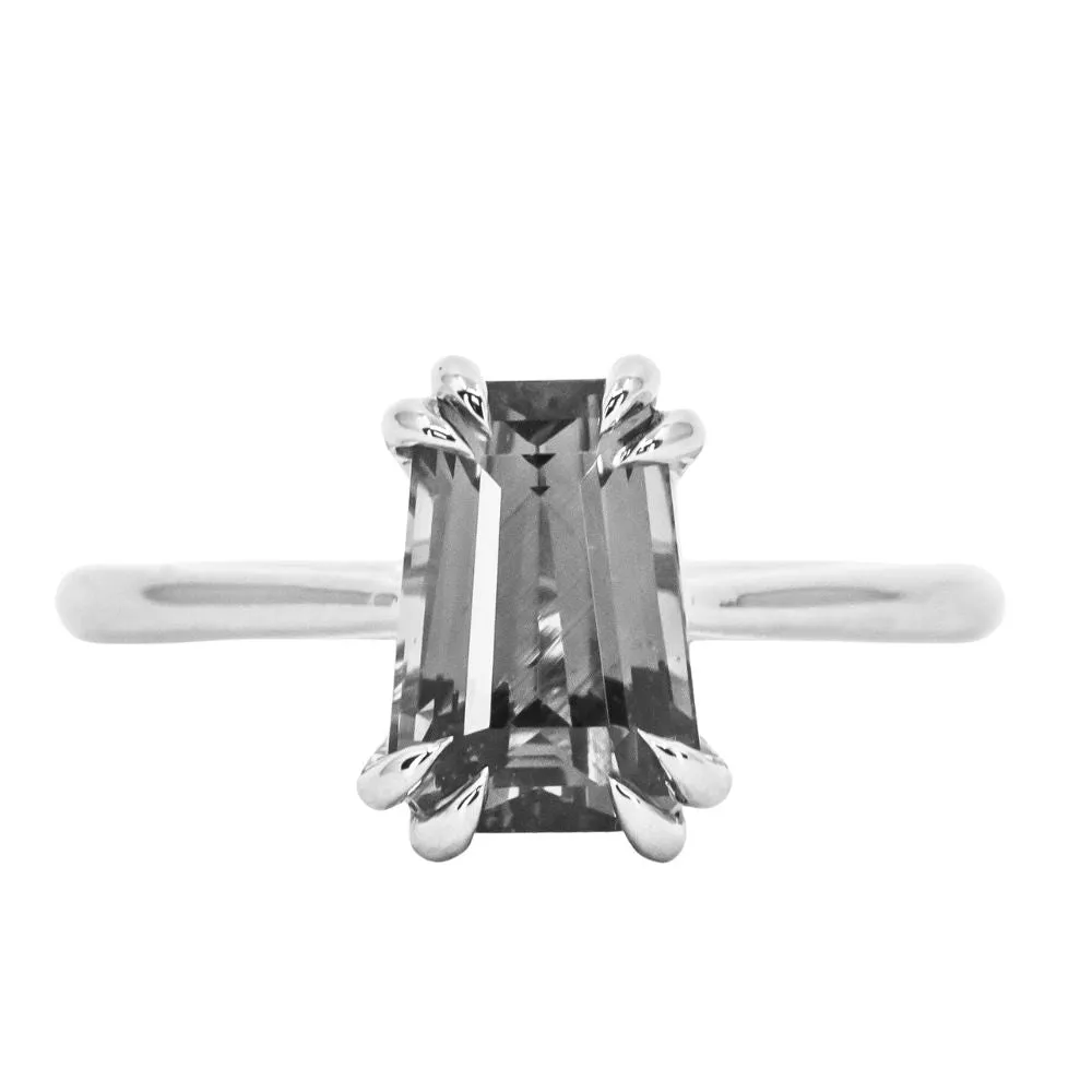 Classic Cathedral Double Prong Solitaire, Stackable - Setting