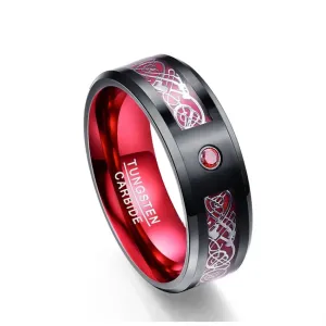 Classic Red Polish Classic Tungsten Carbide Ring