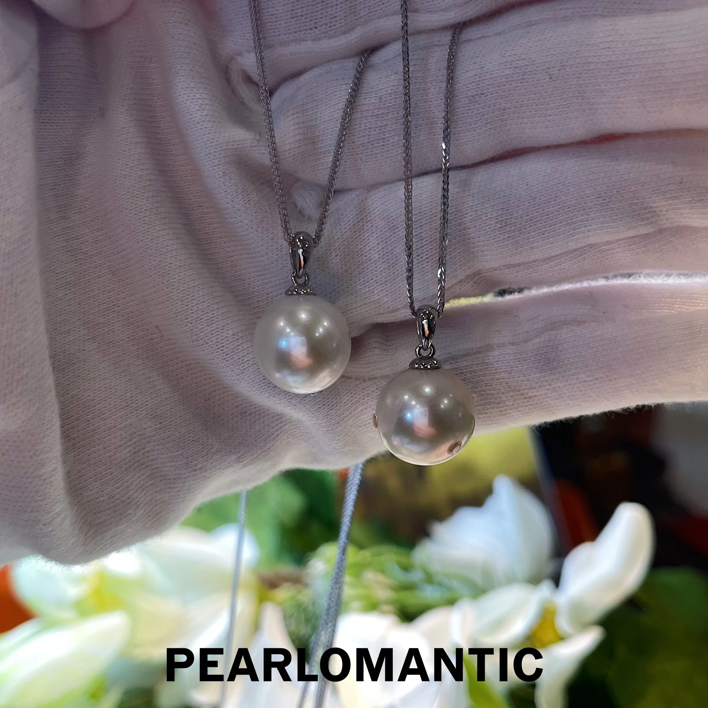 [CNY] S925 Silver Freshwater Pearl 12-13mm Planet Design Pendants