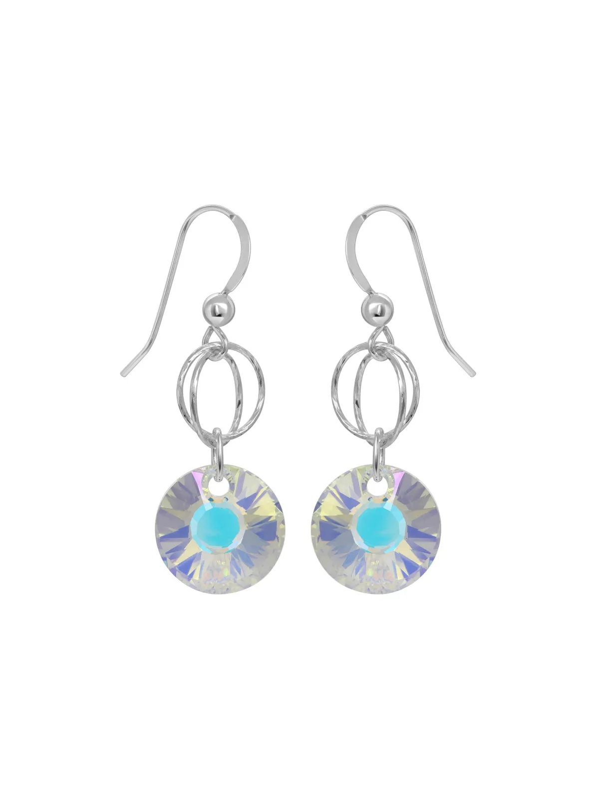 Crystal Disc Dangles