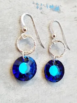 Crystal Disc Dangles