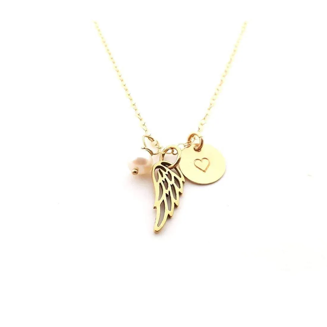 CY Design Studio Angel Wings Necklace Gold