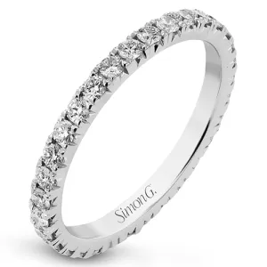 Eternity Wedding Band in 18k Gold with Diamonds