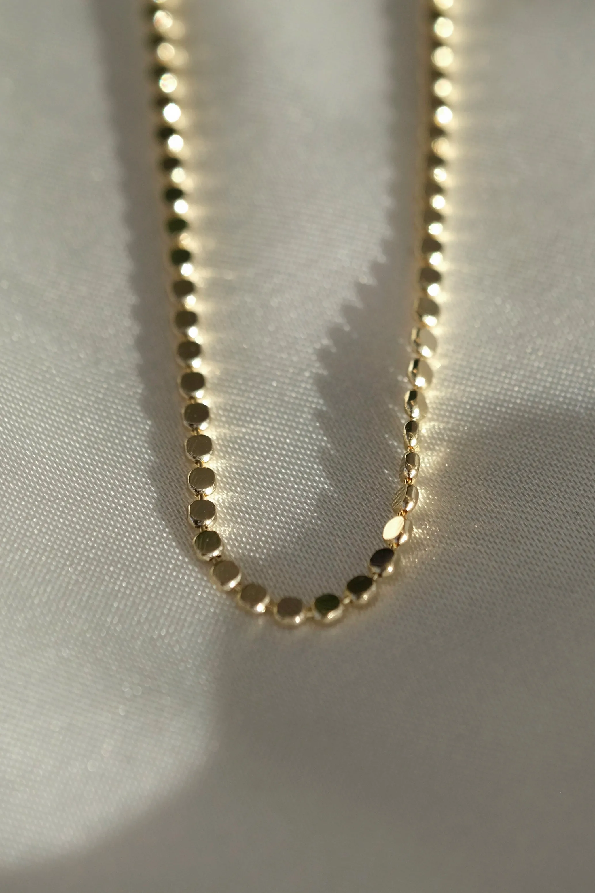 Flat Ball Chain Necklace