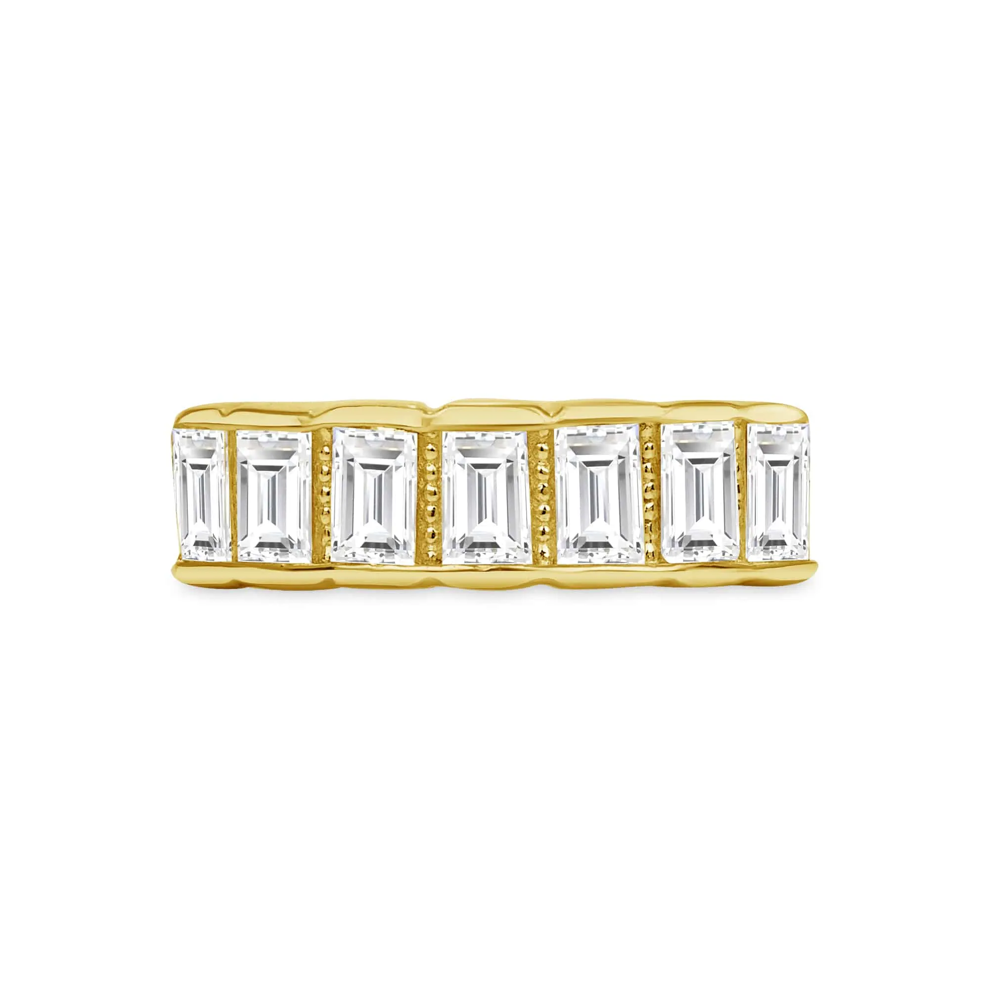 Francis Seamless Ring - 16g 3/8 14k Yellow Gold | White CZ