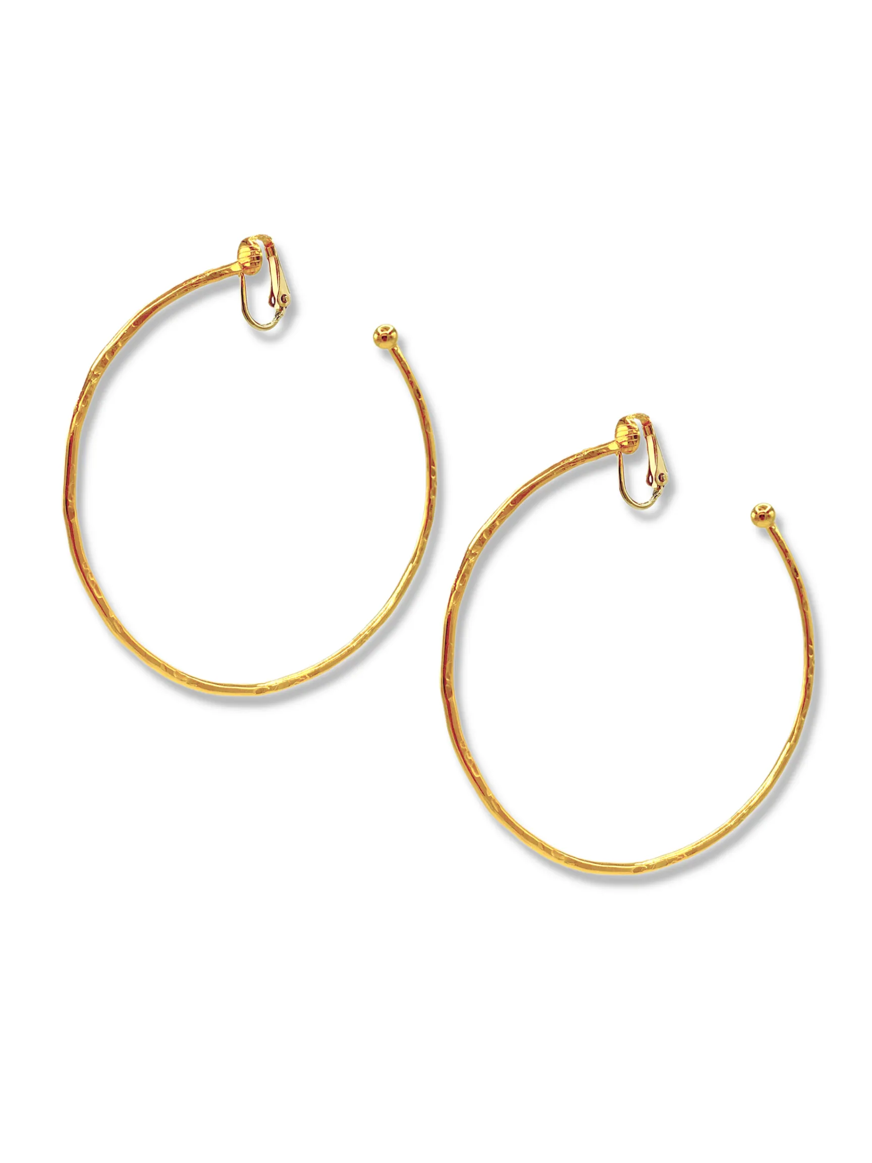 Gold Medium Hooptastic Clip On Hoop Earrings