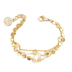 Gold Plated Satin Bracelet