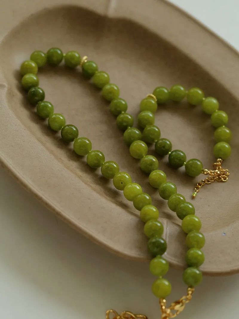 Green Grape Stone Beaded Bracelet