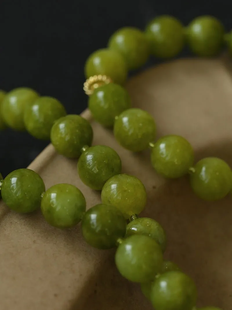 Green Grape Stone Beaded Bracelet