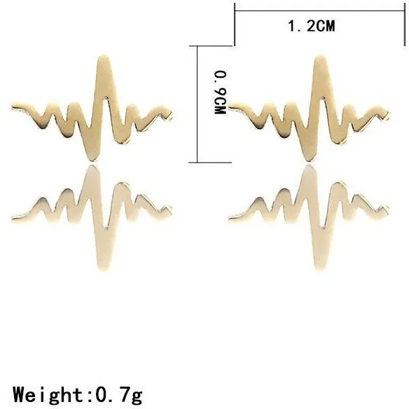 HeartBeat Stainless Steel Studs