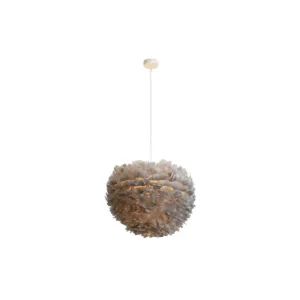 Hemispherical Feather Pendant Light - Modern Living Room Suspension Fixture