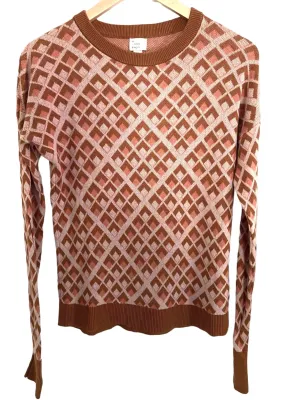 Light Spring Geometric Print Sweater