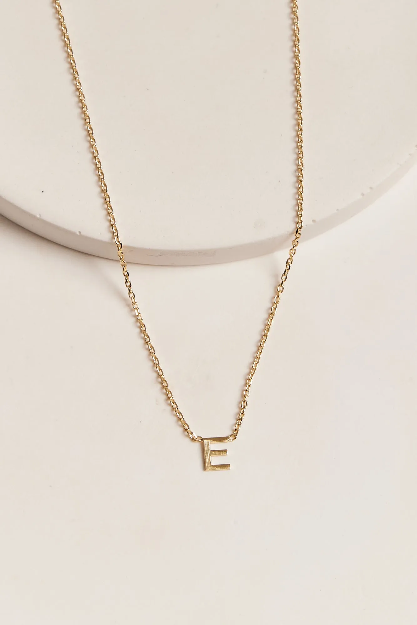 Little Letter Necklace Gold