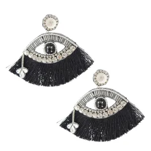 Make a Statement: Black Evil Eye Drop Earrings You Can't Miss