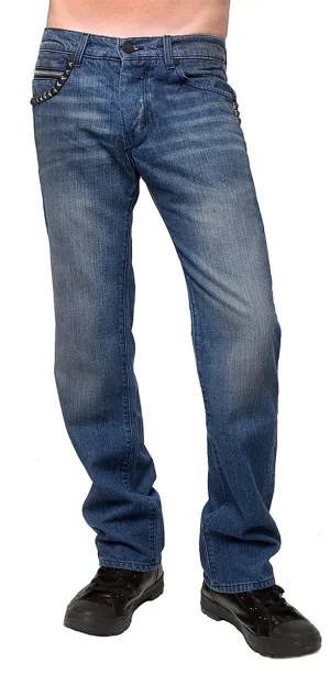 Men's ROCKSTAR sushi - "STUDDED" Straight Leg Jeans