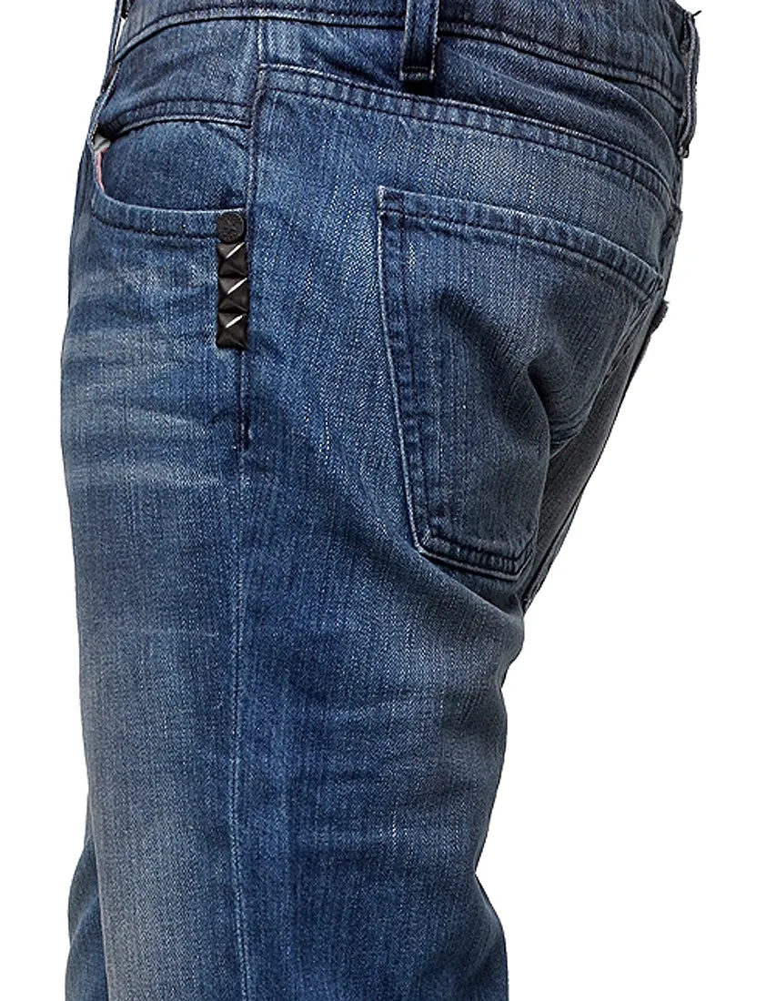 Men's ROCKSTAR sushi - "STUDDED" Straight Leg Jeans