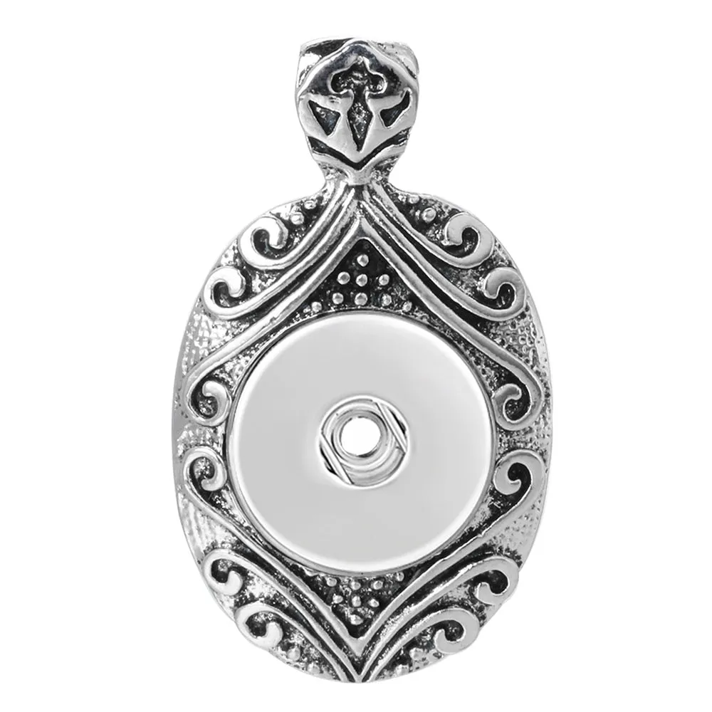 New Snap Pendant Necklace Metal Snap Necklaces Fit 18mm Snap Button Fashion Snap Jewelry DIY Pendant