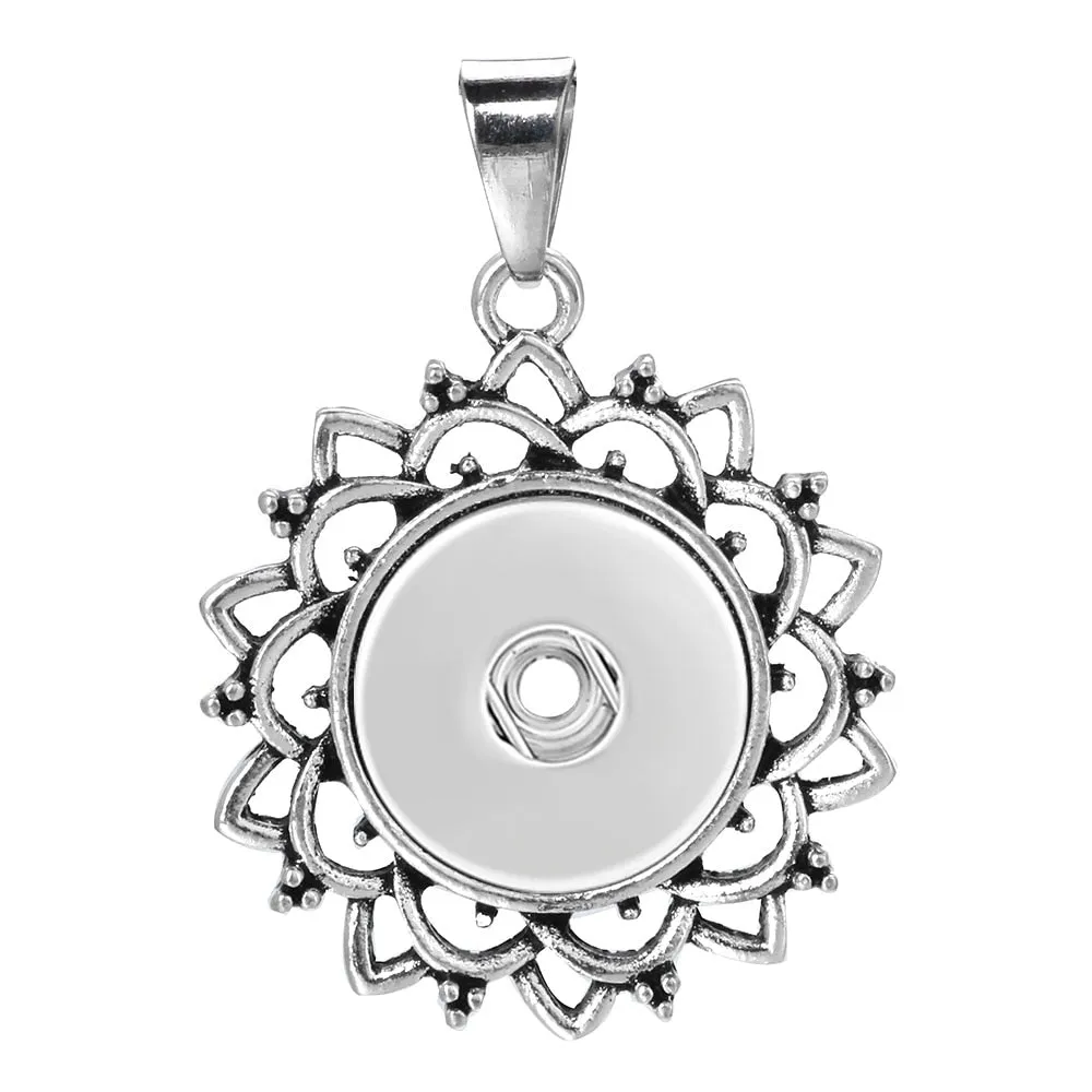 New Snap Pendant Necklace Metal Snap Necklaces Fit 18mm Snap Button Fashion Snap Jewelry DIY Pendant