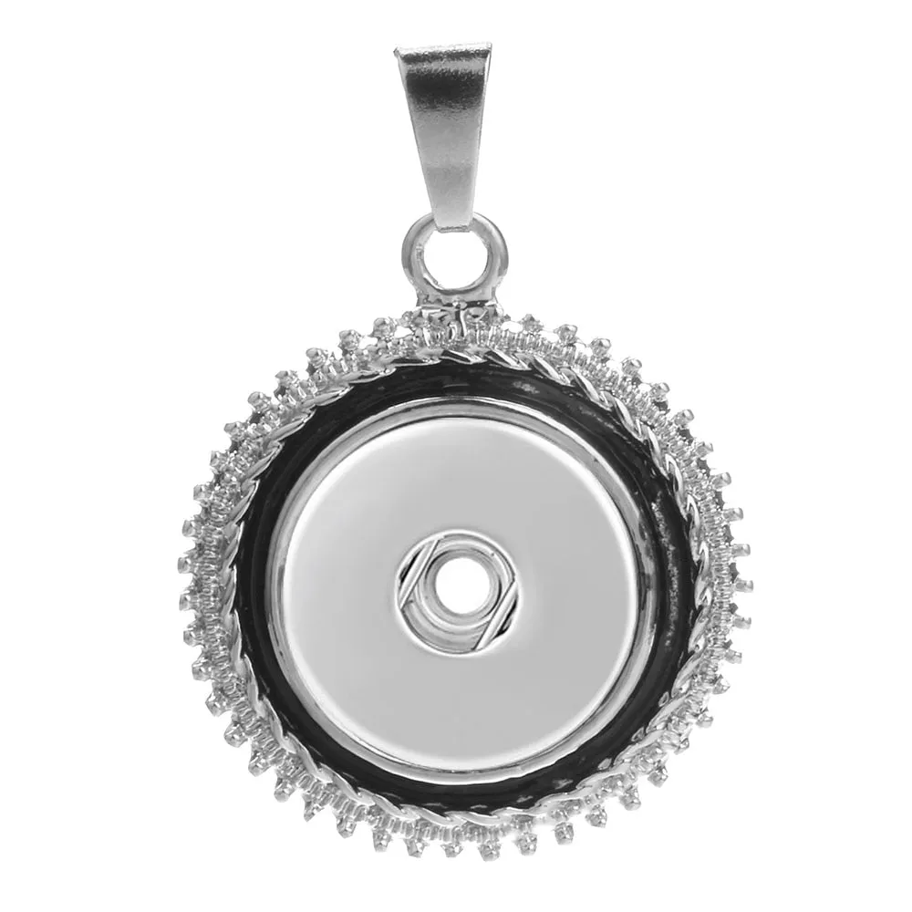 New Snap Pendant Necklace Metal Snap Necklaces Fit 18mm Snap Button Fashion Snap Jewelry DIY Pendant