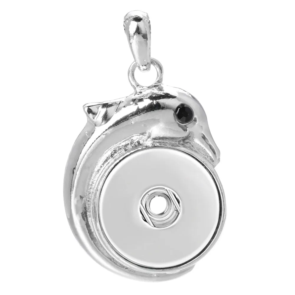 New Snap Pendant Necklace Metal Snap Necklaces Fit 18mm Snap Button Fashion Snap Jewelry DIY Pendant