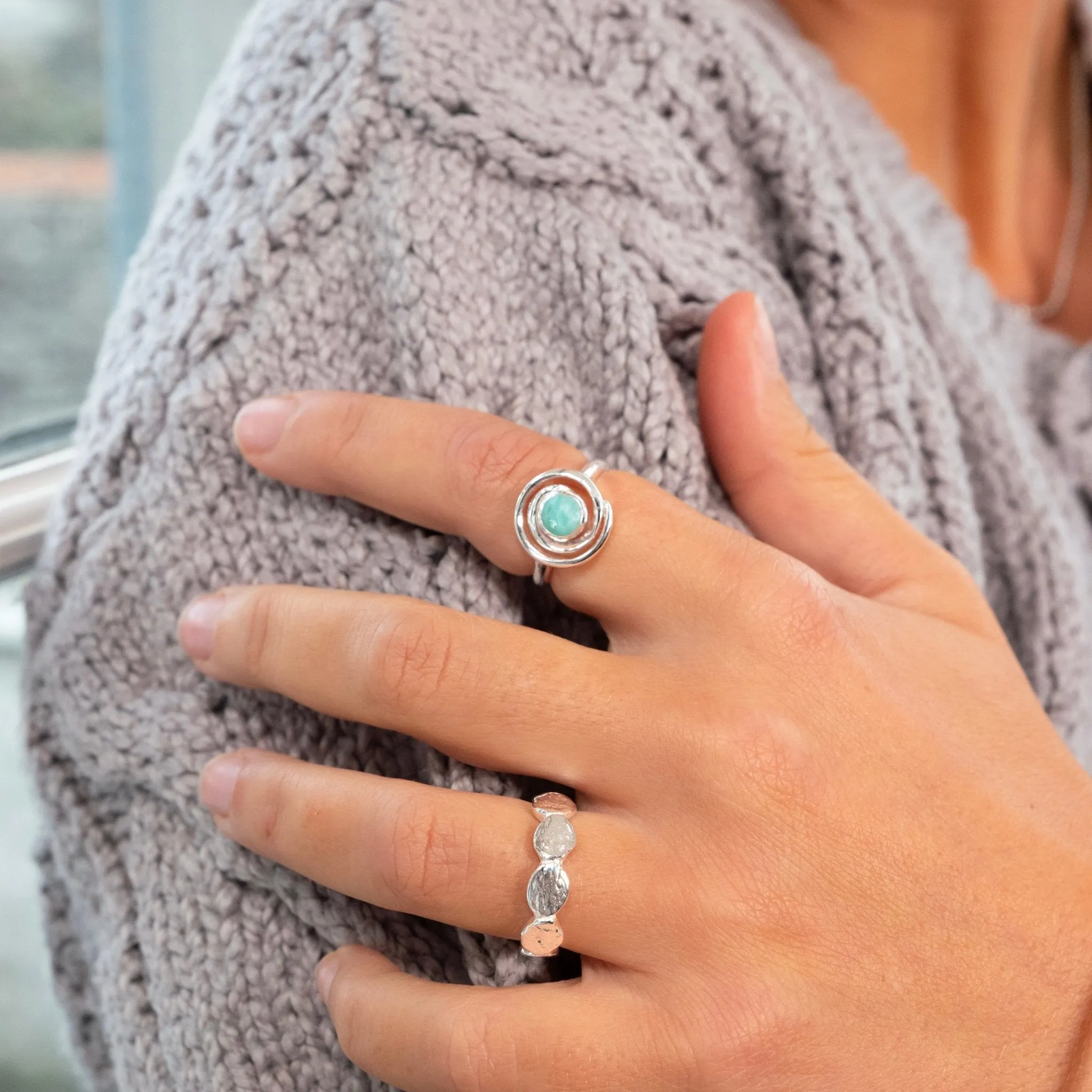 Ocean Swirl Ring