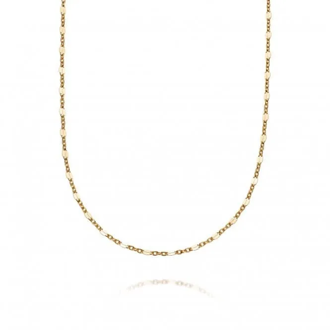 Peachy Chain 18ct Gold Plated Necklace RN08_GP