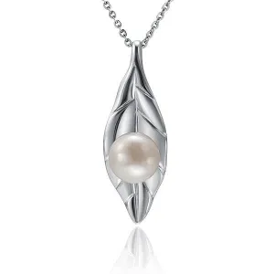 Pearl Maile Leaf Pendant