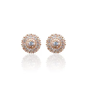 Rosé Rondelle Earrings