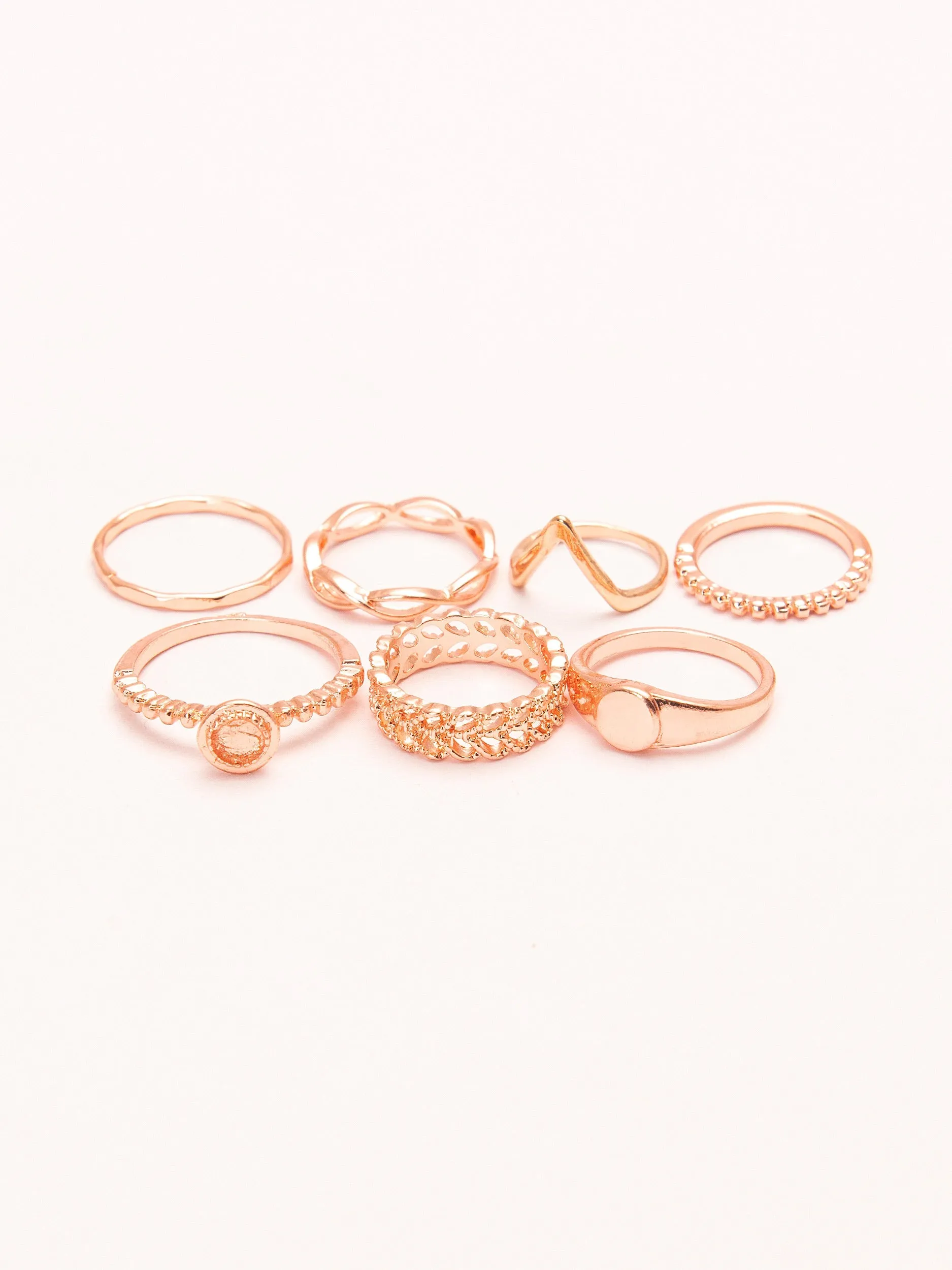 Rose Gold Ring Set