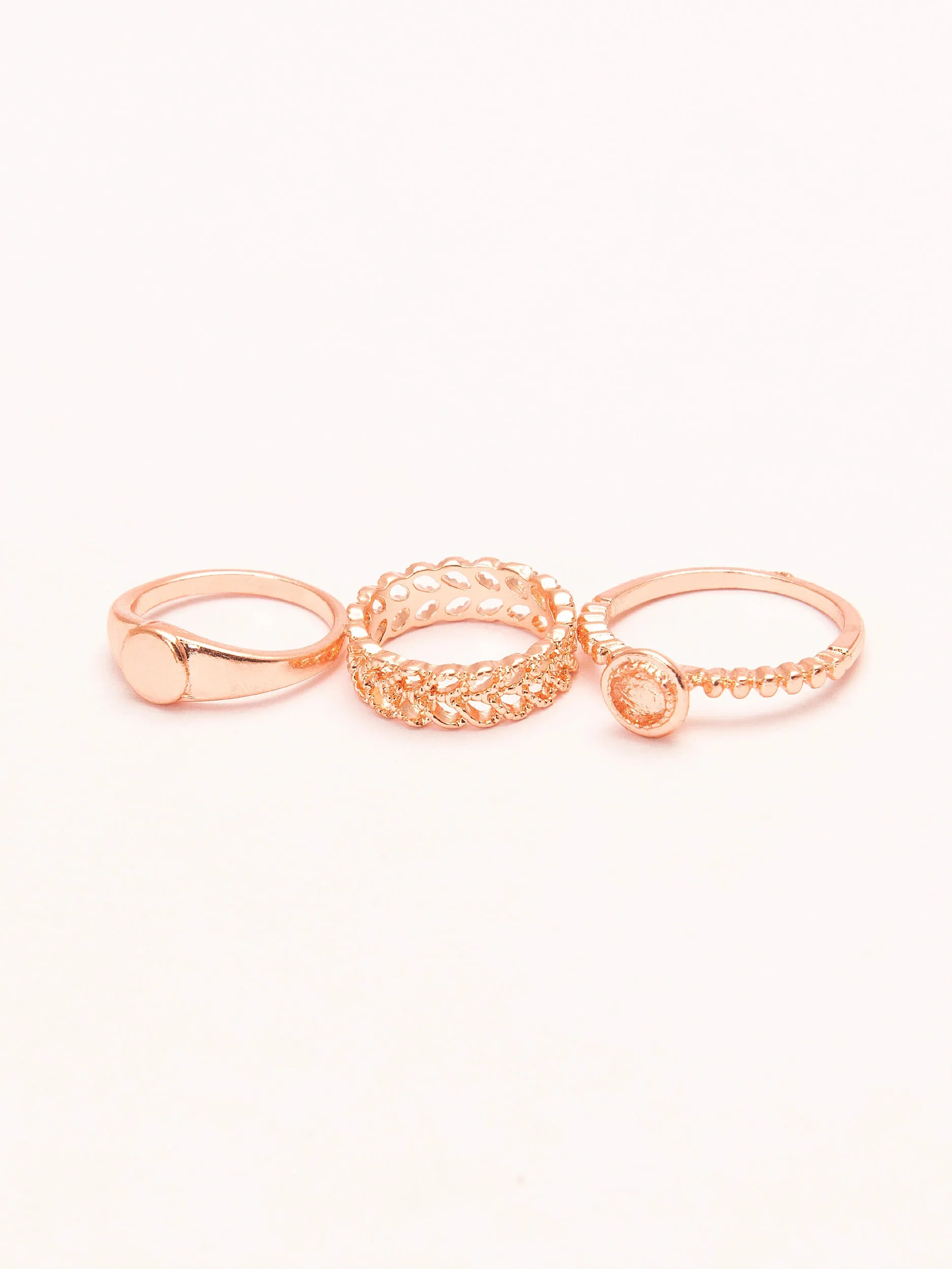 Rose Gold Ring Set