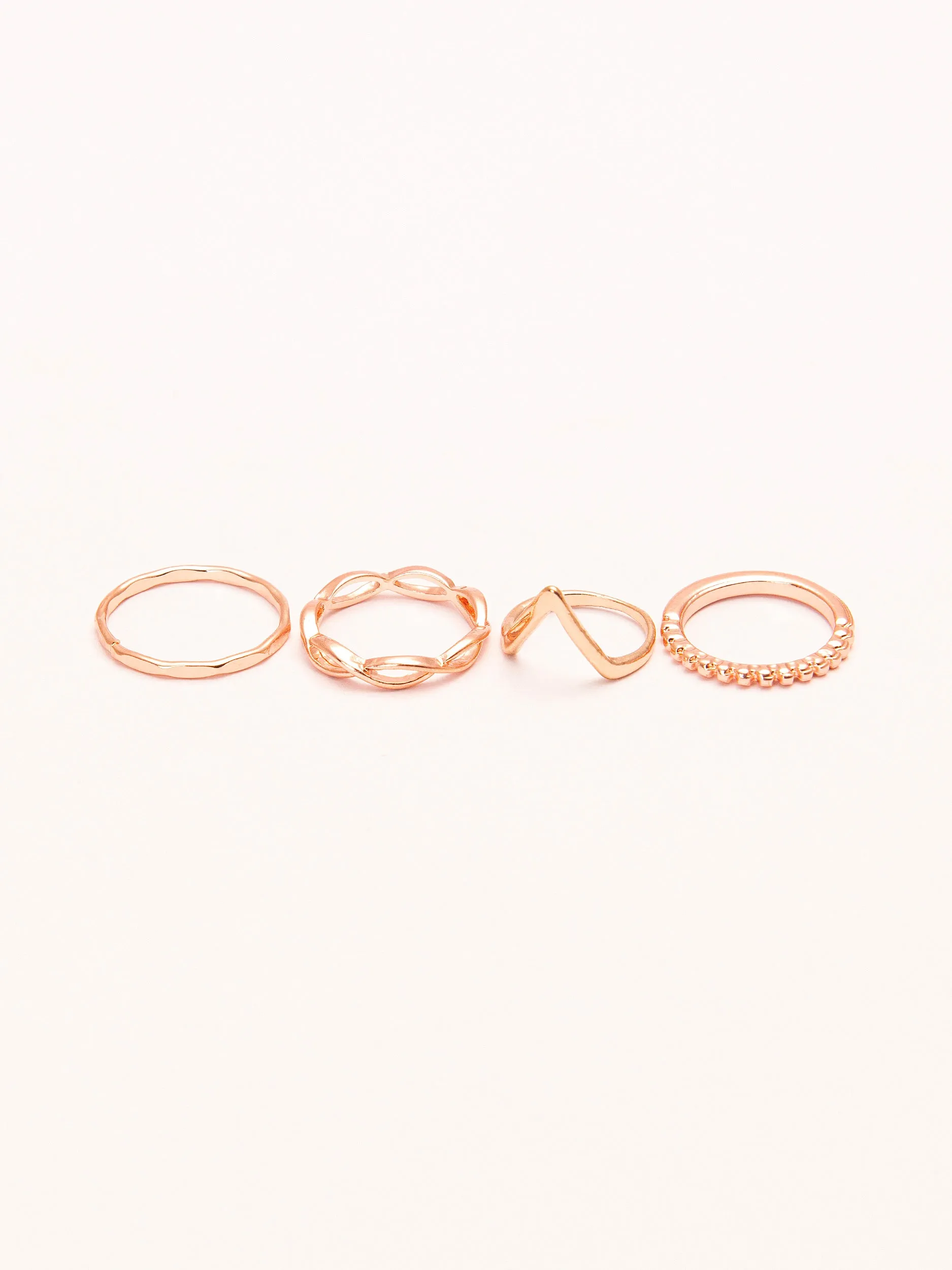 Rose Gold Ring Set